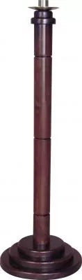 The Sacred Circle Altar Candle Holder with Brass Bobeche and Elegant Socket
