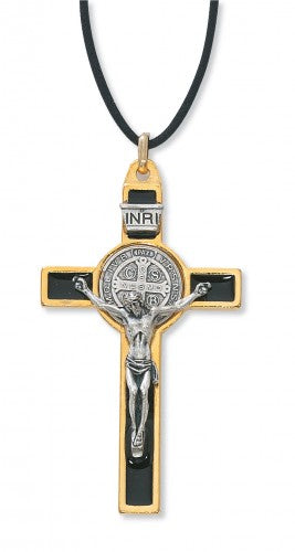 3" GOLD ST. BENEDICT CRUCIFIX