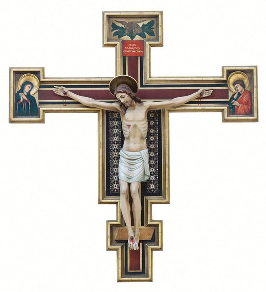 300/20 Lindenwood Wall Crucifix by Giotto from Italy
