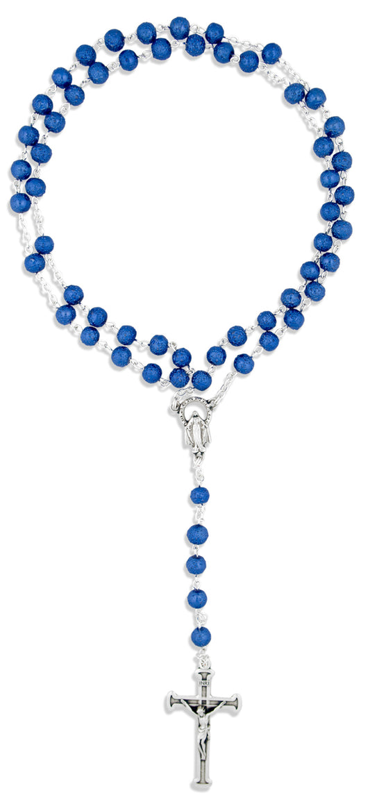 Glass Bead Catholic Rosary by Vatican Imports
