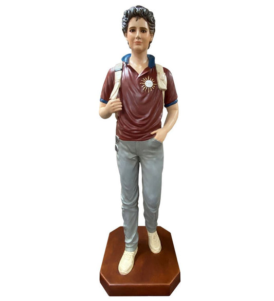 Carlo Acutis 47 Inch Statue Made with Glass Eyes