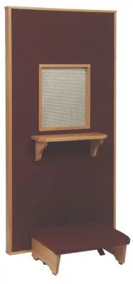The Reverent Confession Kneeler and Prayer Screen for Personal Reflection and Devotion