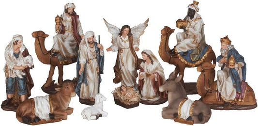 11 Piece Indoor Table Top Nativity Set