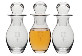 Luminous Purity Glass Chrismal Set