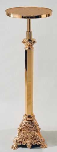 Pedestal | Cast Textured Bronze In High Polish - Durable Oven Baked Finish