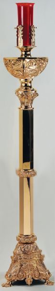 Standing Sanctuary Lamp | Textured Bronze In High Polish