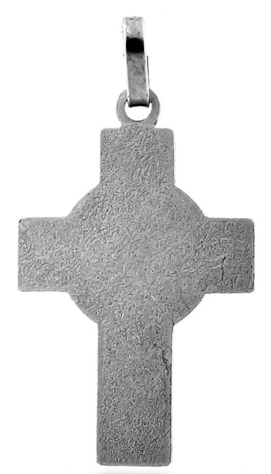 Irish Cross Pendant with Celtic Hearts