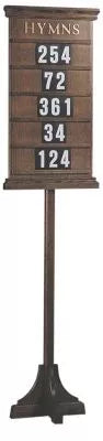 The Prayerful Hymn Display Board for Wall-Mounted Worship and Congregational Singing
