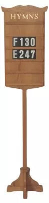 The Worshipful Hymn Wall Mounting Display Board for Hymn Verses in Spiritual Gatherings