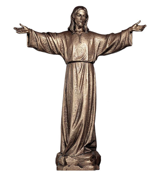 Fiberglass Welcoming Christ Statue from Italy