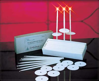 Congregational Tapers Stearine 9"