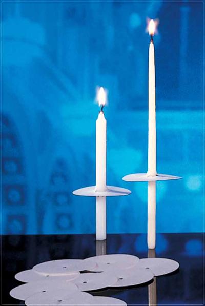 Vigil Candle drip protectors - Bobeches for vigil candles