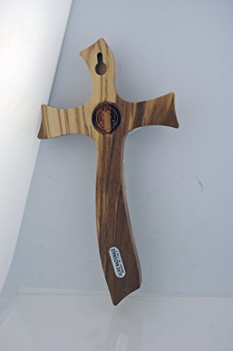 Olive Wood St. Benedict Wall Crucifix