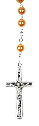 Colorful Italian Catholic Rosary - Ivory