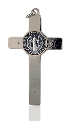 3" St. Benedict Crucifix (Silver-Black)