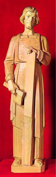 Hand Carved in Linden Wood or Fiberglass St. Joseph the Worker Statue | Made In Italy