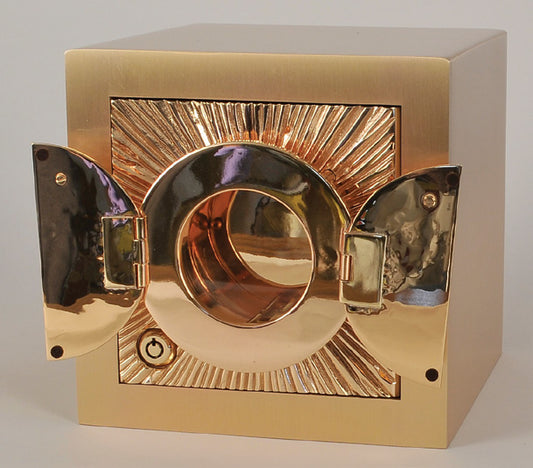 Chapel Exposition Tabernacle with Luna | Bronze | Bass Relief Sculpted