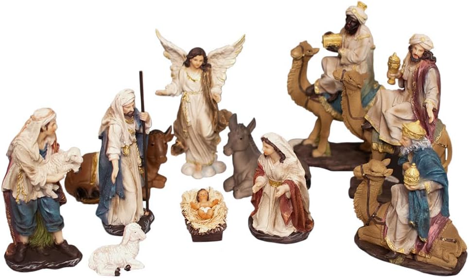 10 Piece Indoor Table Top Nativity Set