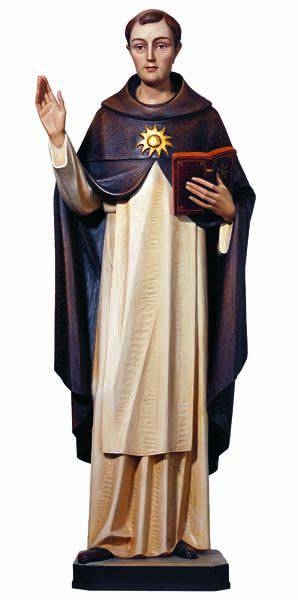 Hand Carved in Linden Wood St. Thomas Aquinas Statue | Made in Italy