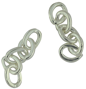 Heavy Duty Precut Rosary Chain- 0.60 mm- Sliver OX 5 Link- 100 pcs