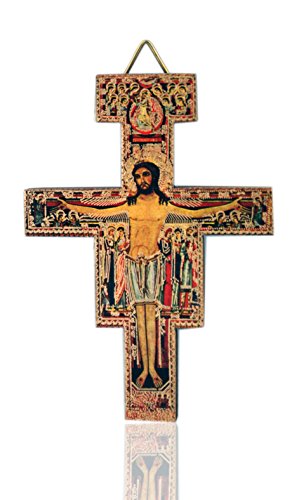 Deluxe San Damiano Wall Crucifix (3.5 x 2.25)