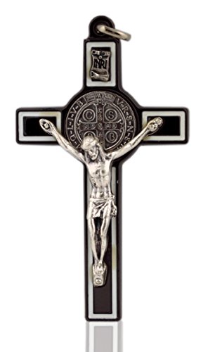 3" St. Benedict Crucifix (Carbon-White)