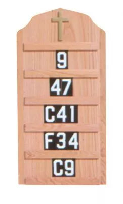 The Inspirational Hymn Wall Board for Displaying Worship Songs and Hymn Verses in Congregational Settings