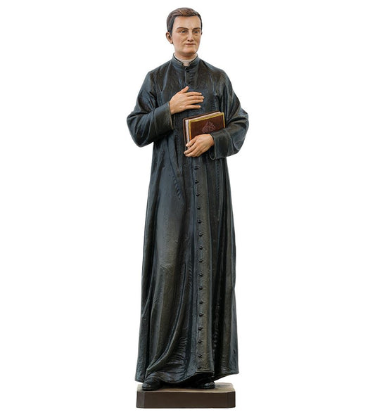 Hand Carved in Linden Wood Father Michael McGivney Statue from Italy