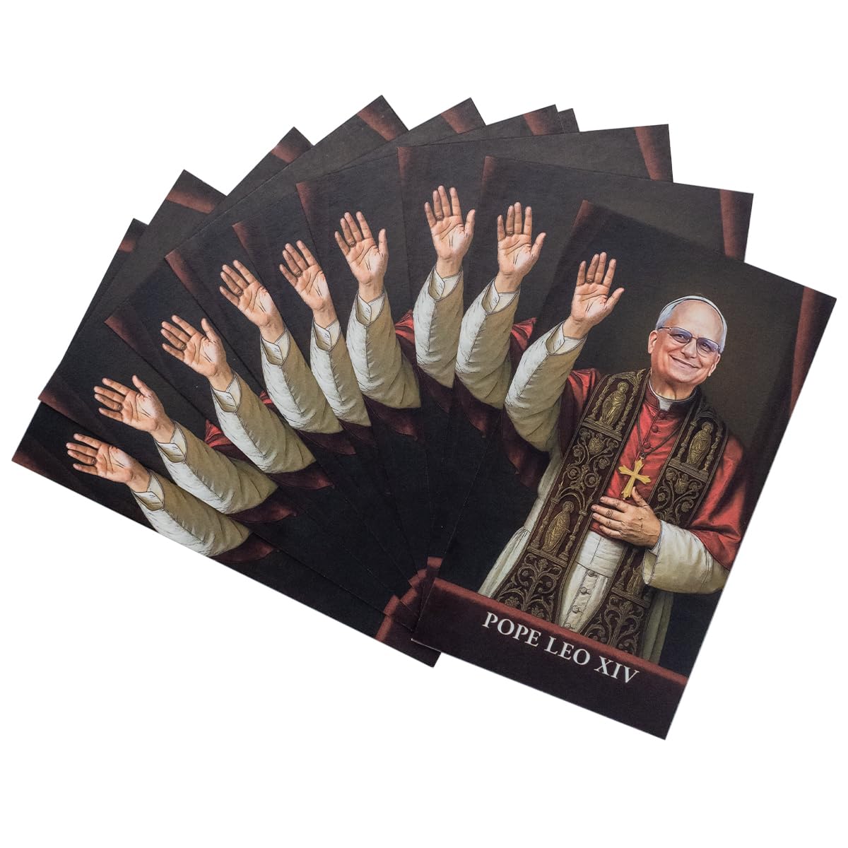10 Pack of Prayer Cards for Pope Leo XIV | 4" x 2.5" Wallet Size | Great Catholic Gift