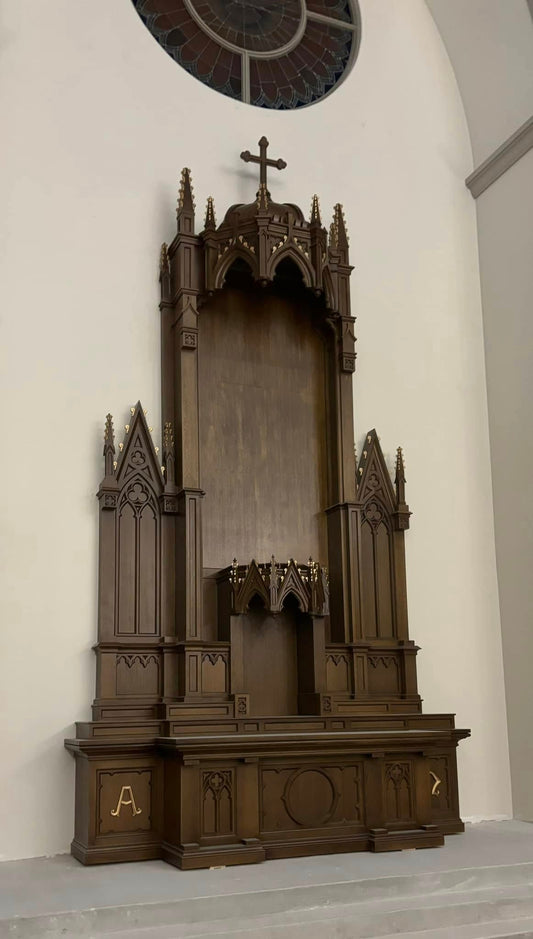 Custom Back Altar Reredos - Tabernacle Altar to fit Santuary