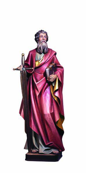Hand Carved in Linden Wood or Fiberglass St. Paul the Apostle Statue