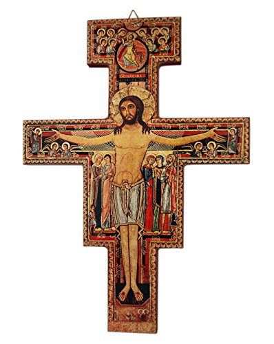 Deluxe San Damiano Wall Crucifix (16 x 11)