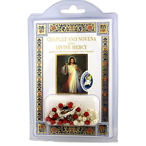 Deluxe Divine Mercy Rosary and Booklet