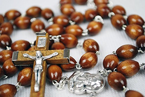 Beautiful Large Bead Wooden Rosary