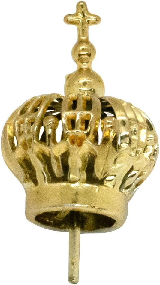 Royal Gold Crown Accessory for Statues – Removable May Crowning (1.5" for 12"-17" Statues)