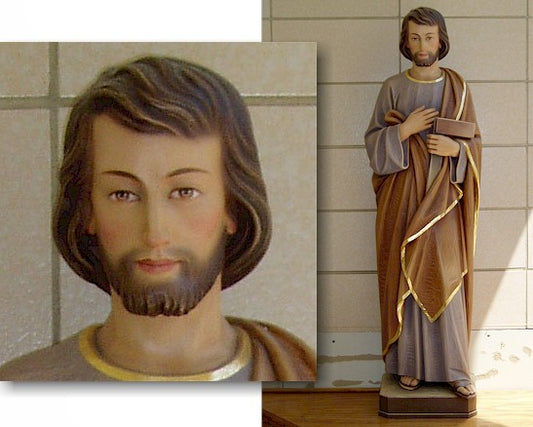 Hand Carved in Linden Wood Carved St. Joseph Statue | Made in Italy