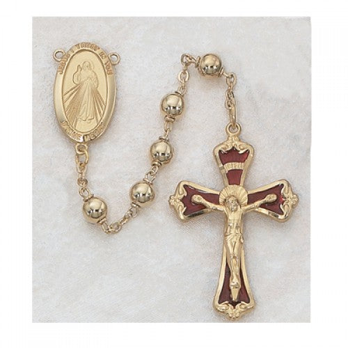G/SS 6MM DIVINE MERCY ROSARY