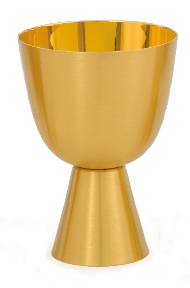 Exquisite 24K Gold-Plated Satin Communion Cup