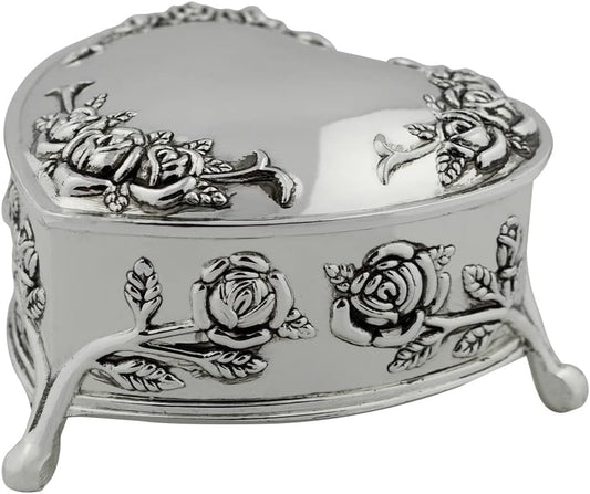 Bendición de Amor: 13 Intricately Crafted Silver-Tone Unity Coins and Wedding Tokens in a Beautiful Heart-Shaped Keepsake Box – Honoring the Sacred Tradition of Marriage
