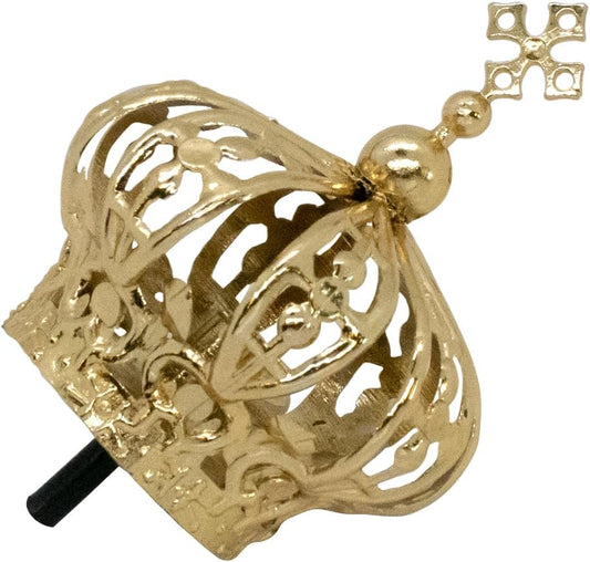 Gold-Tone Removable Crown for 12" - 17" Statues – May Crowning & King/Queen Accessory