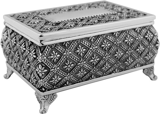13 Silver-Tone Wedding Coins in a Decorative Box – Honoring the Sacred Vows of Marriage (Large)