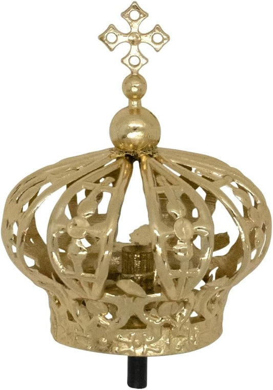 Gold-Tone Removable Crown for 12" - 17" Statues – May Crowning & King/Queen Accessory