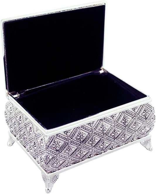 Floral Rectangle Wedding Set | 9 Coin Styles in Metal Boxes | Spanish Matrimony Ceremony