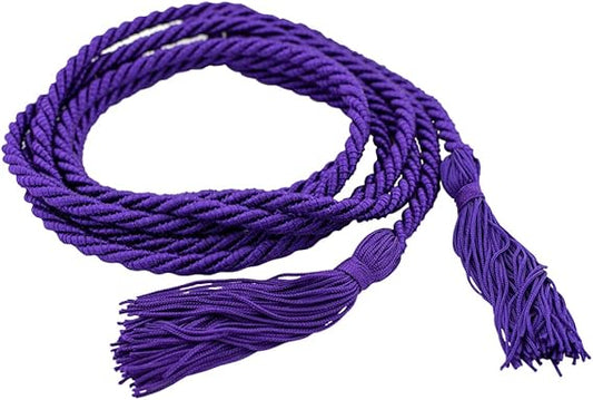 Village Gift Importers “Royal Service” Cincture – Purple Liturgical Rope Belt, Made in Italy