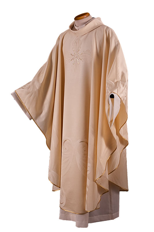 Elegant Chasuble in Lurex Silk Wool with Exclusive Design – Refined Liturgical Vestment for Catholic Ceremonies by Gamma
