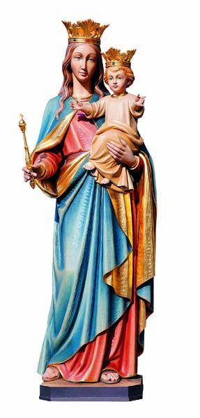 Our Lady Queen of Heaven Statue Hand Carved in Linden Wood of Fiberglass | Made in Italy
