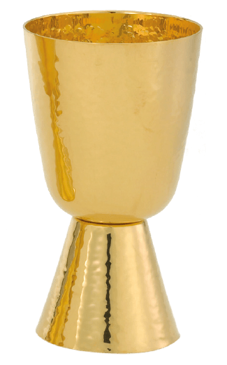 Radiance 24K Gold Plated Hammered Communion Chalice