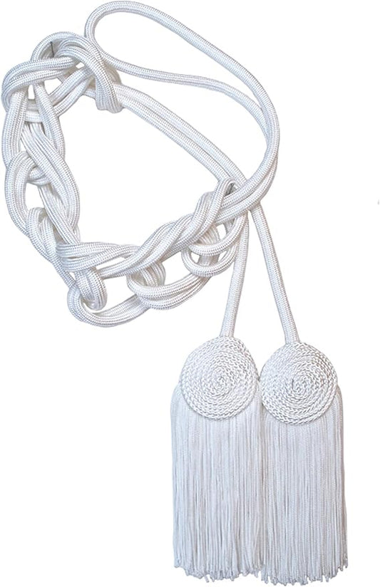 Adjustable White Liturgical Rope Cincture – Availlable in Red, Green, Purple, and White Options