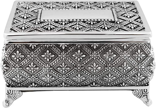 13 Silver-Tone Wedding Coins in a Decorative Box – Honoring the Sacred Vows of Marriage (Small)