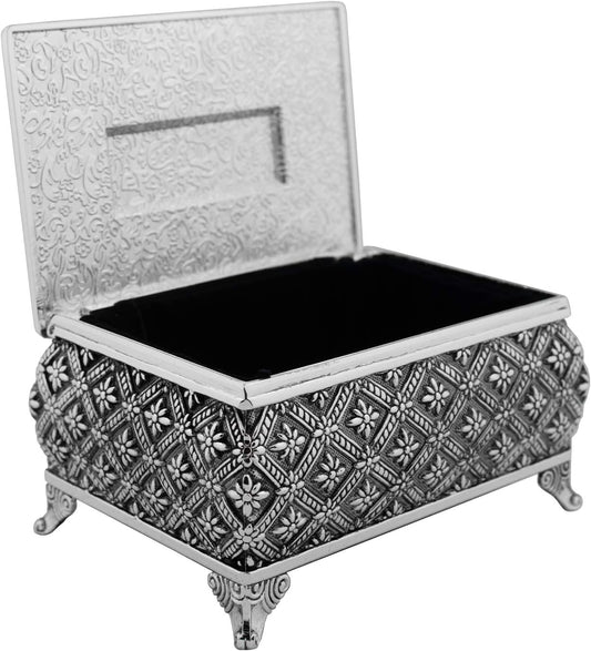 13 Silver-Tone Wedding Coins in a Decorative Box – Honoring the Sacred Vows of Marriage (Large)